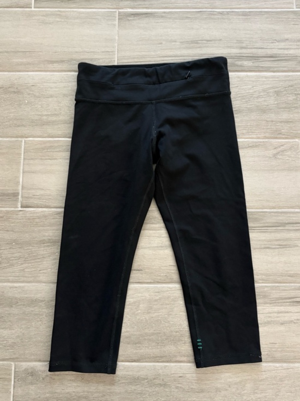 Nancy Rose Performance Plank Crop Leggings - Black Size 6